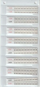 [640pcs] 0805 SMD KIT RESISTOR 100K-910K 32 VALUES x 20pcs - Picture 1 of 2