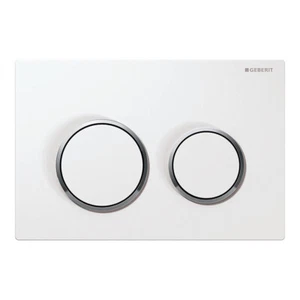 Geberit Omega20 WC-Betätigungsplatte Drückerplatte 2-Mengen weiß/chrom 115085KJ1 - Bild 1 von 1
