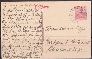 Germany - 17.9.1921 Inflation "40pf" Germania PS from Creussen (2644) - Picture 1 of 1