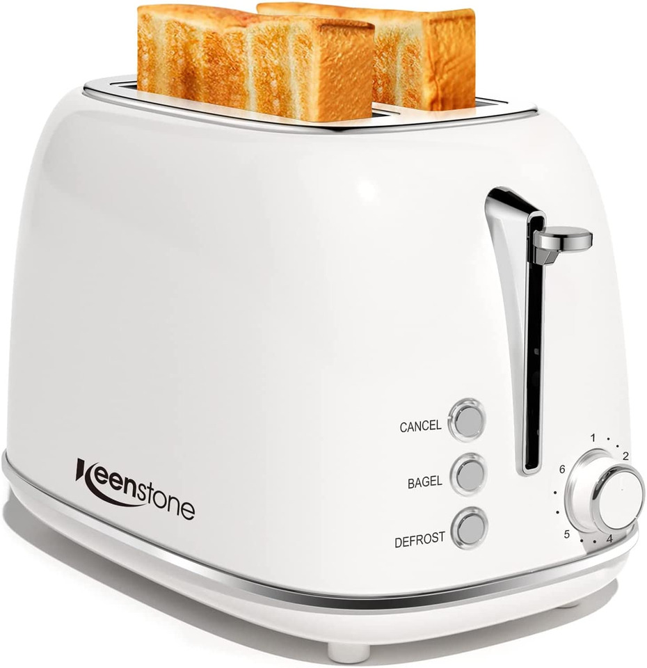 Toaster 2 Slice Best Rated Prime Stainless Steel 2 Slice Toasters Extra  Wide Slot Toasters 7 Shade Settings Defrost/Begal/Cancel with Removable  Crumb