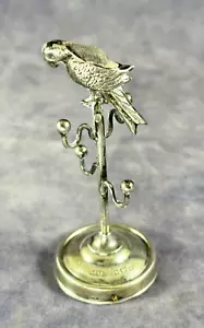 Cuscino supporto anello pappagallo argento sterling edoardiano - Akin & Lovekin 1908 - Foto 1 di 7