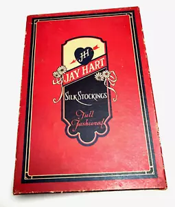 Vintage SILK STOCKINGS Box JAY HART Full Fashioned Hosiery Advertising Set Prop - Picture 1 of 5