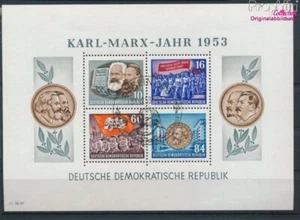 sellos DDR (RDA) 1953 Mi Bloque 9 bis matasellado de primer día usado (10577782 - Imagen 1 de 1