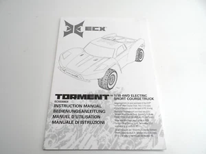 4WD ECX Torment ECX030631 Instruction Manual As Shown 48587 - Picture 1 of 2