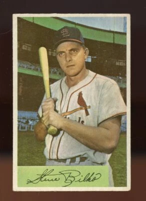 1954 Bowman BB Card #206 Steve Bilko St Louis Cardinals VG-VGEX - Image 1 of 2