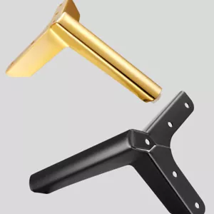 1 par de pies de mesa para muebles de metal hágalo usted mismo gabinete sofá cama soporte pierna - Imagen 1 de 14