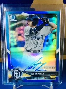🔥2018 Bowman Chrome Austin Allen Rookie, RC~BLUE REF MOJO AUTO ~⚾️Prospect-RAR - Bild 1 von 7