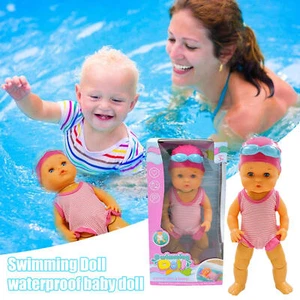 1x Waterproof Electric Baby Swimming Doll Kids Pool Bath Water Fun Toys Gifts - Picture 1 of 12