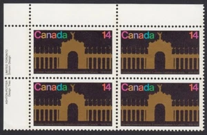 PRINCES' GATE - CANADA 1978 #767 MNH UPPER LEFT Block of 4 - Imagen 1 de 1
