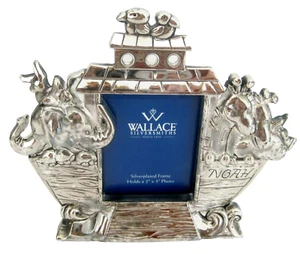 Cornice fotografica argentieri Wallace Arca di Noè placcata argento nuova con scatola W619119 - Foto 1 di 4