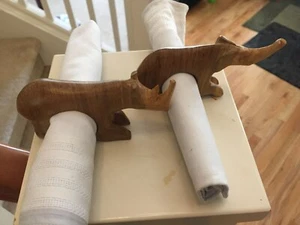 Hand Carved African Rhino Napkin holders/Quality(X2) - Picture 1 of 4