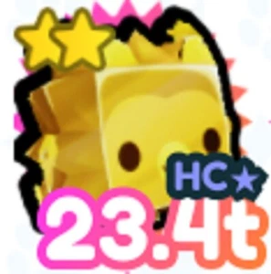 23T Hardcore Gold Golden Hedgehog Legendary Pet Sim Simulator X for Roblox PSX - Picture 1 of 1