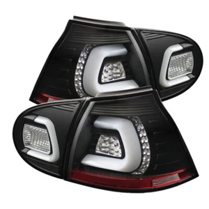 Spyder LED TURN SIGNAL LED Tail Lights Black for Volkswagen Golf V 06-09 - Picture 1 of 3