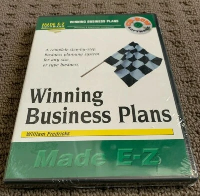 WINNING BUSINESS PLANS - Made E-Z CD-ROM Brand NEW Sealed 2001 William Fredricks - Image 1 of 2