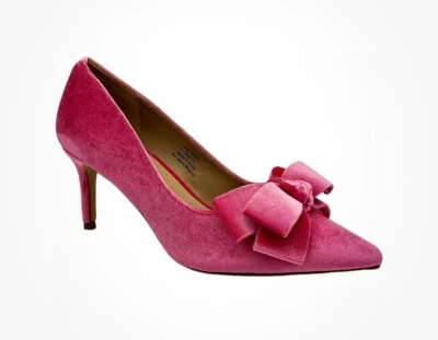 Zapatos de salón Journee Collection Crystol nuevos sin caja punta con lazo tacón de aguja rosa talla 7 Foto 1 de 4