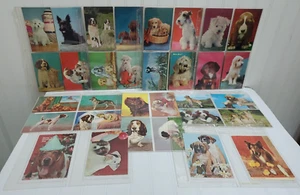 Lot 64 Vintage Dog & Puppy Postcards Assorted Dexter FLP Lewis Larsen M Roberts - Picture 1 of 24