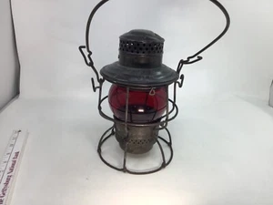 Vintage Antique Adlake 137 “SOO Line” Railroad Lantern. Red globe - Picture 1 of 10