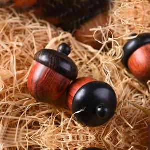 Mini Pillendose Etui Massivholz Flaschenhalter Sandelholz Rettungsbehälter Halter - Bild 1 von 12