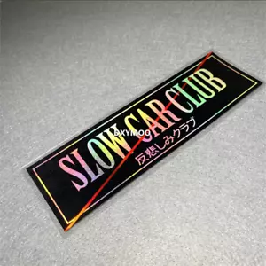 JDM Japan Honda Nissan Slow Car Club Neochrome 20cm Car Sticker JDM - Picture 1 of 1