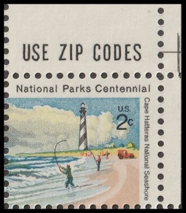 US 1449 Cape Hatteras Lighthouse 2c Zip Single MNH 1972 - Bild 1 von 1