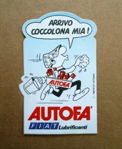 AUFKLEBER/STICKER "AUTOFA" - FIAT SCHMIERSTOFFE - ANDY CAP" - 80er Jahre - Rarität - Bild 1 von 1