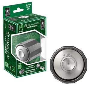 BePuzzled | Tube Hanayama Metal Brainteaser Puzzle Mensa Rated Level 5 for Ag... - Picture 1 of 8