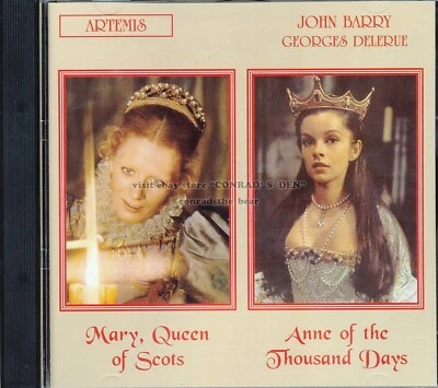 Georges Delerue "ANNE OF THE THOUSAND DAYS" + "MARY QUEEN OF SCOTS" score CD oop - Image 1 of 2