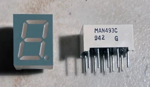 Fairchild MAN493C Hi-Eff Red 7 Segment LED Display - NOS - Picture 1 of 1