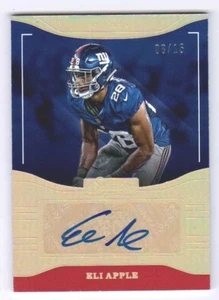 Eli Apple 2016 Donruss Signature Series Holo Gold Rookie Autograph #202 RC /15   - Picture 1 of 2