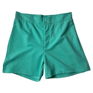 Lucky & Blessed Women's Teal Poly Spandex Shorts Select Size - Picture 1 of 4