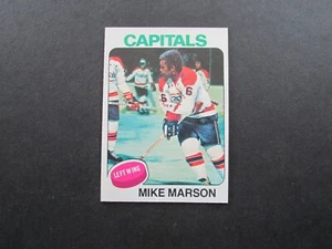 Tarjeta de hockey Topps #43 1975-76 de Mike Marson - Imagen 1 de 2