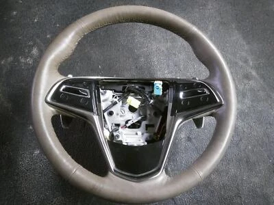 2014 Cadillac CTS Tan Leather Steering Wheel w/Controls, Multifunctional - Image 1 of 4