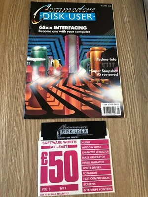 MAGAZINE COMMODORE 64 128 DISK USER MAY 1990 + DISK JEUX RARE - Photo 1/4