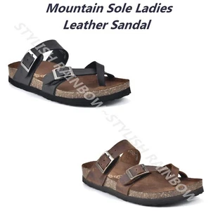 MOUNTAIN SOLE DAMEN LEDER SANDALE MEHRFARBIG & GRÖSSEN NEU - Bild 1 von 14