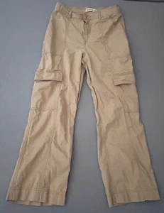 Abercrombie & Fitch Pants Women Size 8 Short Beige Cargo Straight Leg EC 1031 - Picture 1 of 9