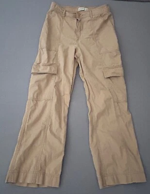 Abercrombie & Fitch Pants Women Size 8 Short Beige Cargo Straight Leg EC 1031 - Image 1 of 4