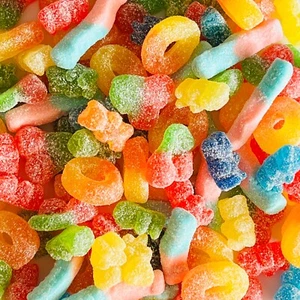 Fizzy and Sour Assorted Mix Candy - Retro Sweets - Sour Sweets - Pick n Mix - Picture 1 of 1