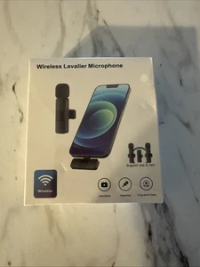 Micrófono Lavalier Inalámbrico USB-C / Soporte uno a dos / NUEVO EN CAJA - Imagen 1 de 2