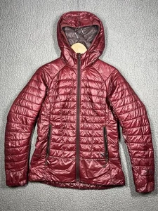 Mountain Hardware Women's Small Ghost Shadow Hoodie Jacket Burgundy Packable - Picture 1 of 11