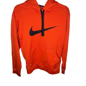 Felpa Nike Vintage Therma Fit Uomo Media con Cappuccio Arancione Buona con Un paio di imperfezioni - Foto 1 di 9