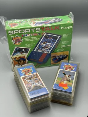 1989 年 Topps 棒球体育谈话全套密封 34 个球员包完好带盒 — 第 1/4 张图片