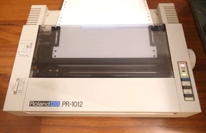 Vintage Roland Dot Matrix Impact Printer PR-1012 Parallel - Tested Working - Imagen 1 de 16