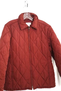 Women's Size Large GH Bass And Co. Quilted Lightweight Puffer Jacket Zip Front - Picture 1 of 9
