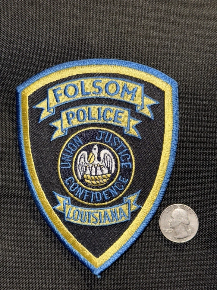 Parche del Departamento de Policía de Folsom Louisiana - Nuevo Estado Foto 1 de 1