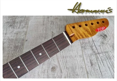TL Roasted Curly Flamed Maple Neck mit Pau Ferro Fretboard, Nitro Satin, TMI - Bild 1 von 4