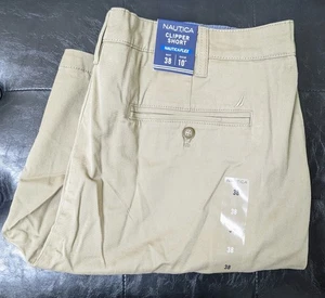 Nuevo con etiquetas Pantalones Cortos Clipper Nautica Para Hombre Calce Relajado, Frente Plano Bermudas Cubierta Talla 38 - Imagen 1 de 1