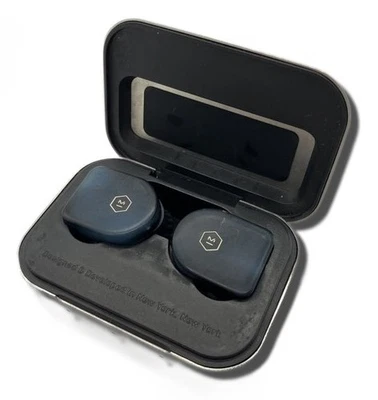 MASTER & DYNAMIC MW07 Steel Blue Earphones 6688 Tested Works - Image 1 of 4