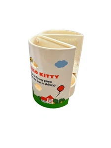 Vintage! Hello Kitty Sanrio Schmuck Kosmetik Tasse Spiegel Bilderrahmen Stifthalter öffnet sich - Bild 1 von 9