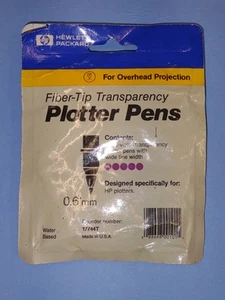 Plotter Pens HP 5 Fiber-Tip for Overhead Projectio .6 Red Violet NOS 17744T - Picture 1 of 2