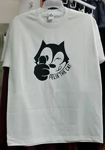 CARTOON FELIX THE CAT WHITE T-SHIRT - Picture 1 of 1